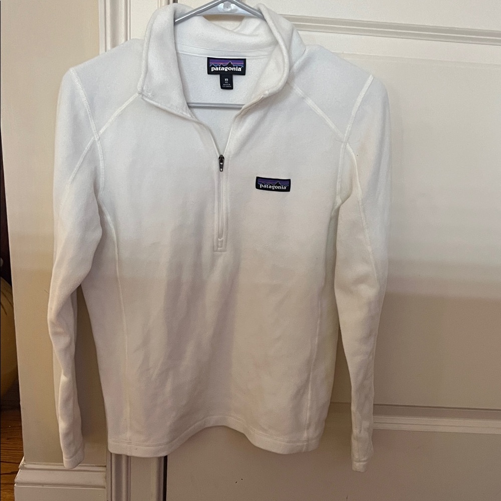 Patagonia White Fleece Quarter-Zip